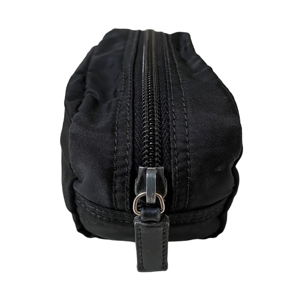 AUTHENTIC VINTAGE PRADA VELA TESSUTO NYLON SMALL ZIP COSMETIC BAG/POUCH, BLACK - Picture 8 of 16